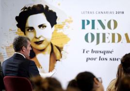 Fernando Clavijo, en 2018, durante El Día de las Letras Canarias, dedicado a Pino Ojeda.