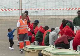 Imagen de archivo de migrantes en Lanzarote.