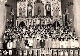 Comunión en los años 60 en Ingenio.
