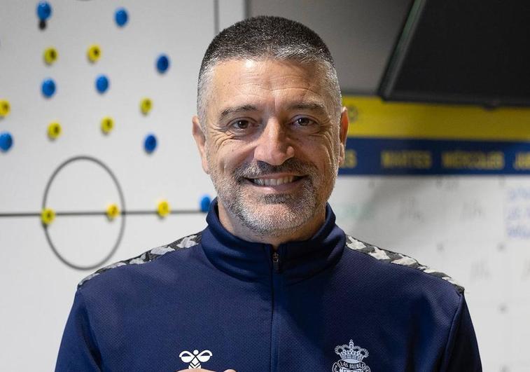 García Pimienta, entrenador de la UD Las Palmas.