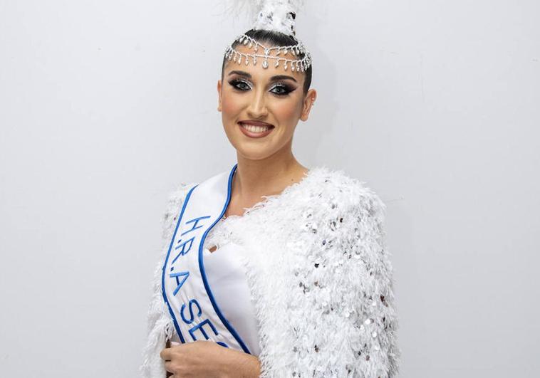Candidata al trono de reina del carnaval de Las Palmas de Gran Canaria.