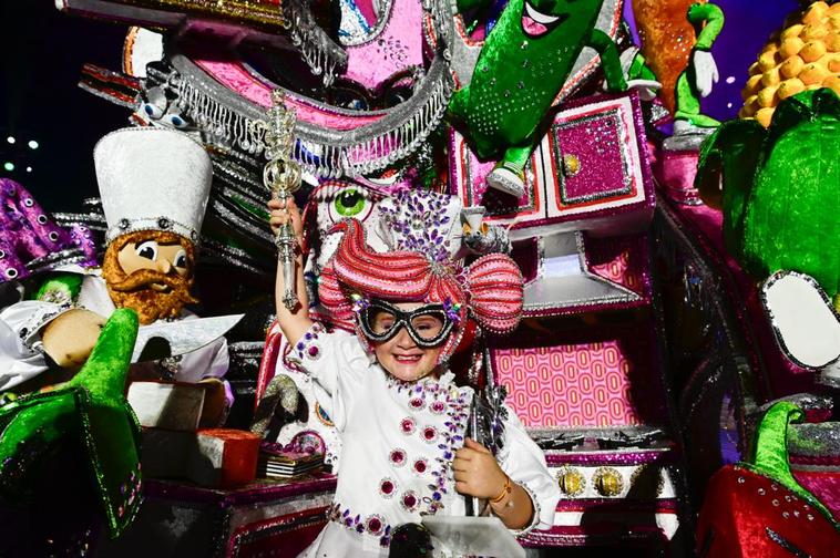 Liah Guardia Suárez, reina infantil del carnaval de Las Palmas de Gran Canaria.