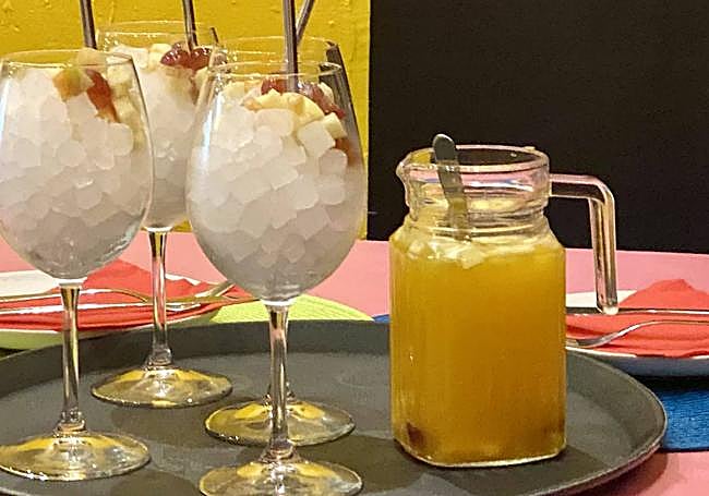 Sangría blanca de Panela