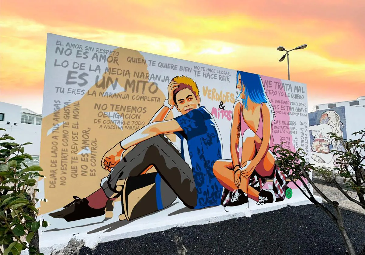 La plaza de El Pavón en Tías estrenará murales