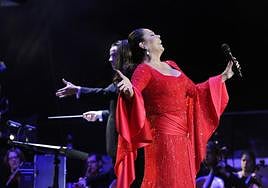 Imagen de archivo de un concierto de Isabel Pantoja en Gran Canaria.