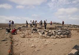 Labores de investigación en el yacimiento de Fiquinineo, en una campaña reciente.