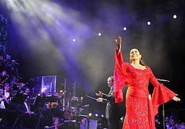 Isabel Pantoja actuó en el Gran Canaria Arena el pasado mes de agosto.