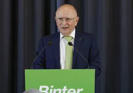 El presidente de Binter, Rodolfo Núñez, recientemente en Madrid.