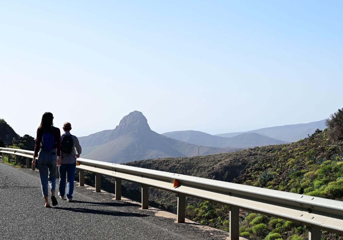 Imagen del polvo en suspensión presente en Gran Canaria.