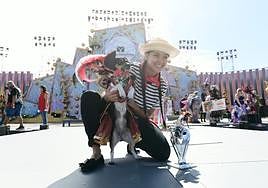 Arepa con su fantasía veneciana se llevó los cien kilos de comida.