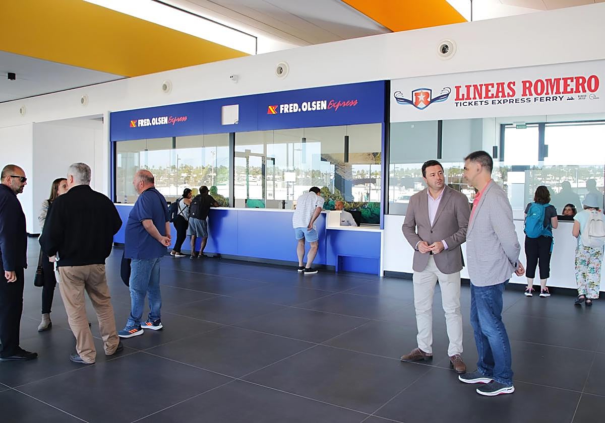 Nuevas oficinas en el muelle de Playa Blanca.