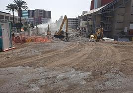 Obras en el edificio del Hospital Insular.