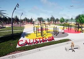 Recreación del parque temático con los cambios que se prevén.