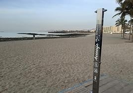 Playa de El Reducto en la mañana de ayer.
