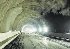 Obras en el túnel de Faneque.