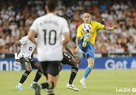 Imagen del partido de ida, Valencia CF-UD Las Palmas.