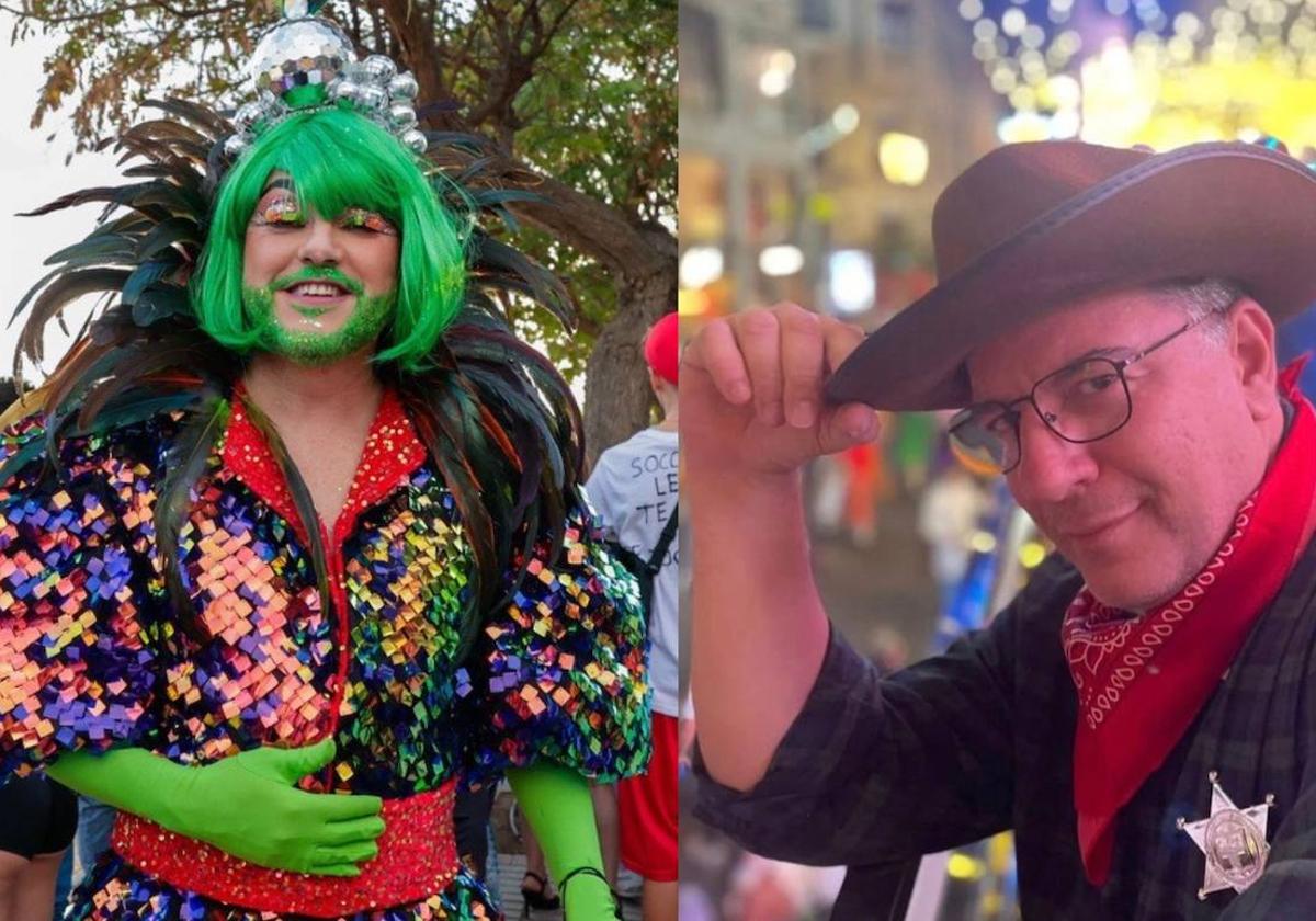 Poli Suárez y Teodoro Sosa, devotos del disfraz carnavalero