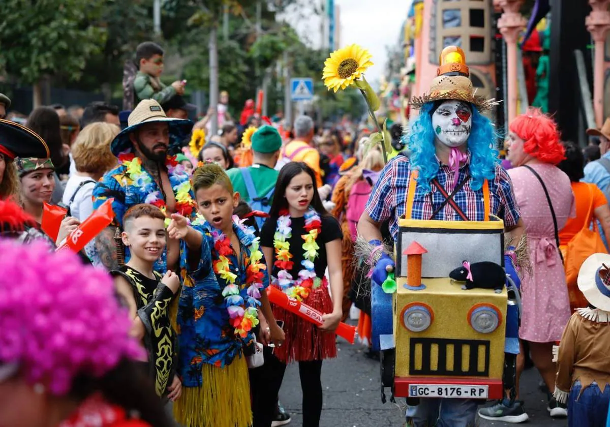 Imagen de archivo de la cabalgata infantil del carnaval de Las Palmas de Gran Canaria.