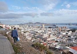 La capital grancanaria, en una mañana nublada.