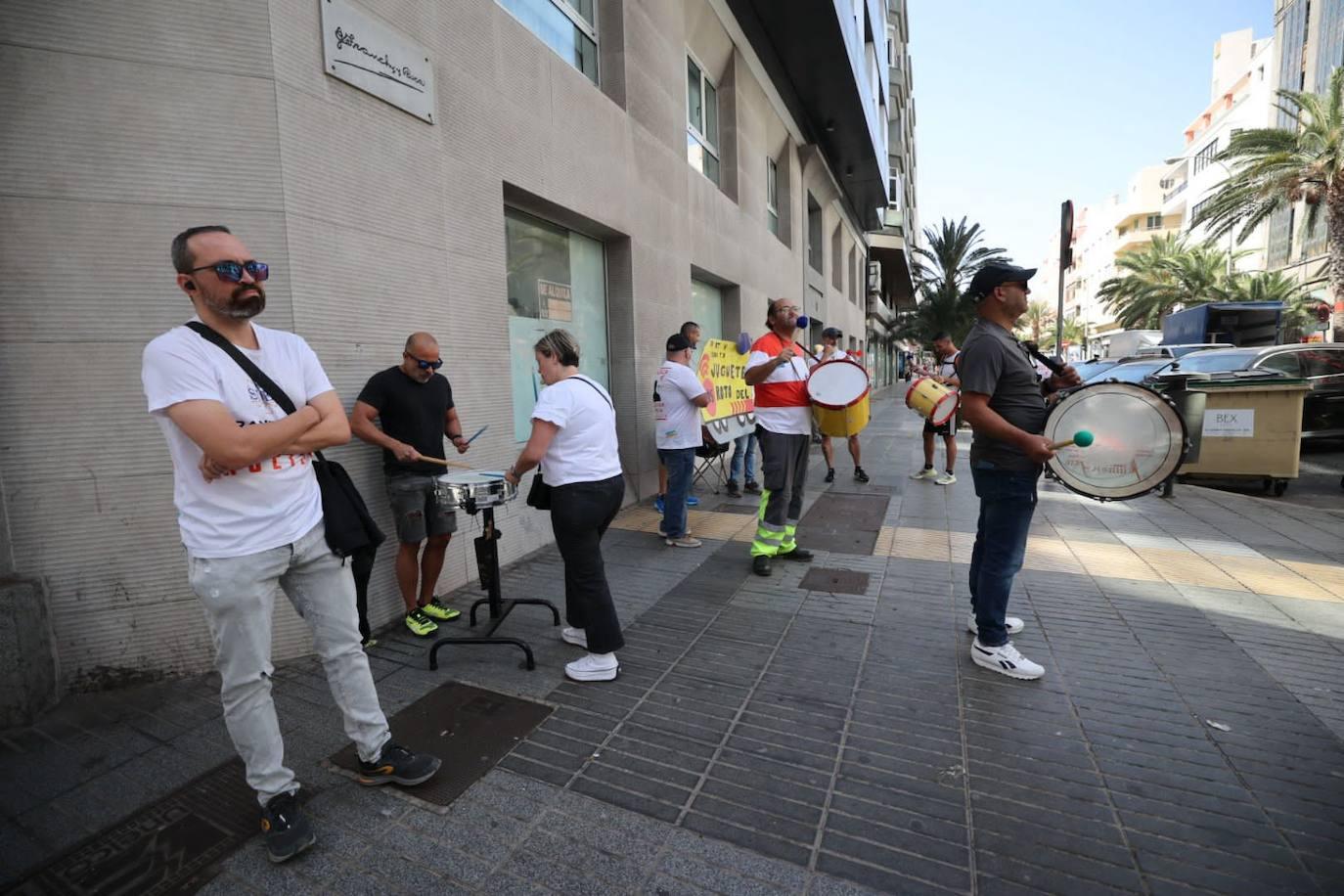La manifestación del Transporte Sanitario no Urgente, en imágenes