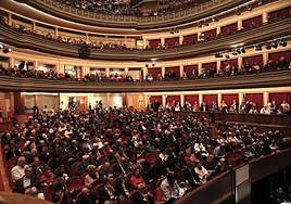 El patio de butacas del Galdós presenciando 'Tosca'.