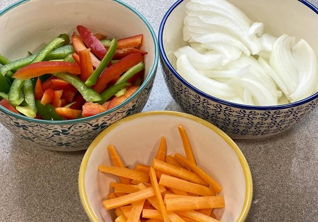 Cortamos las verduras