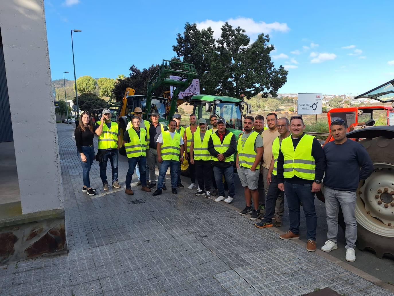 La tractorada toma la capital grancanaria en protesta por la situación del campo