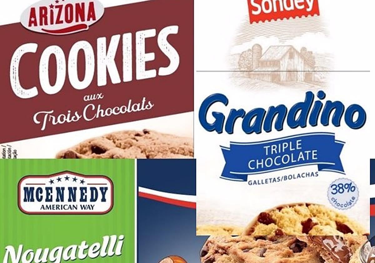 Consumo alerta de presencia de fragmentos metálicos en varios lotes de galletas con chocolate vendidas en Aldi y Lidl.