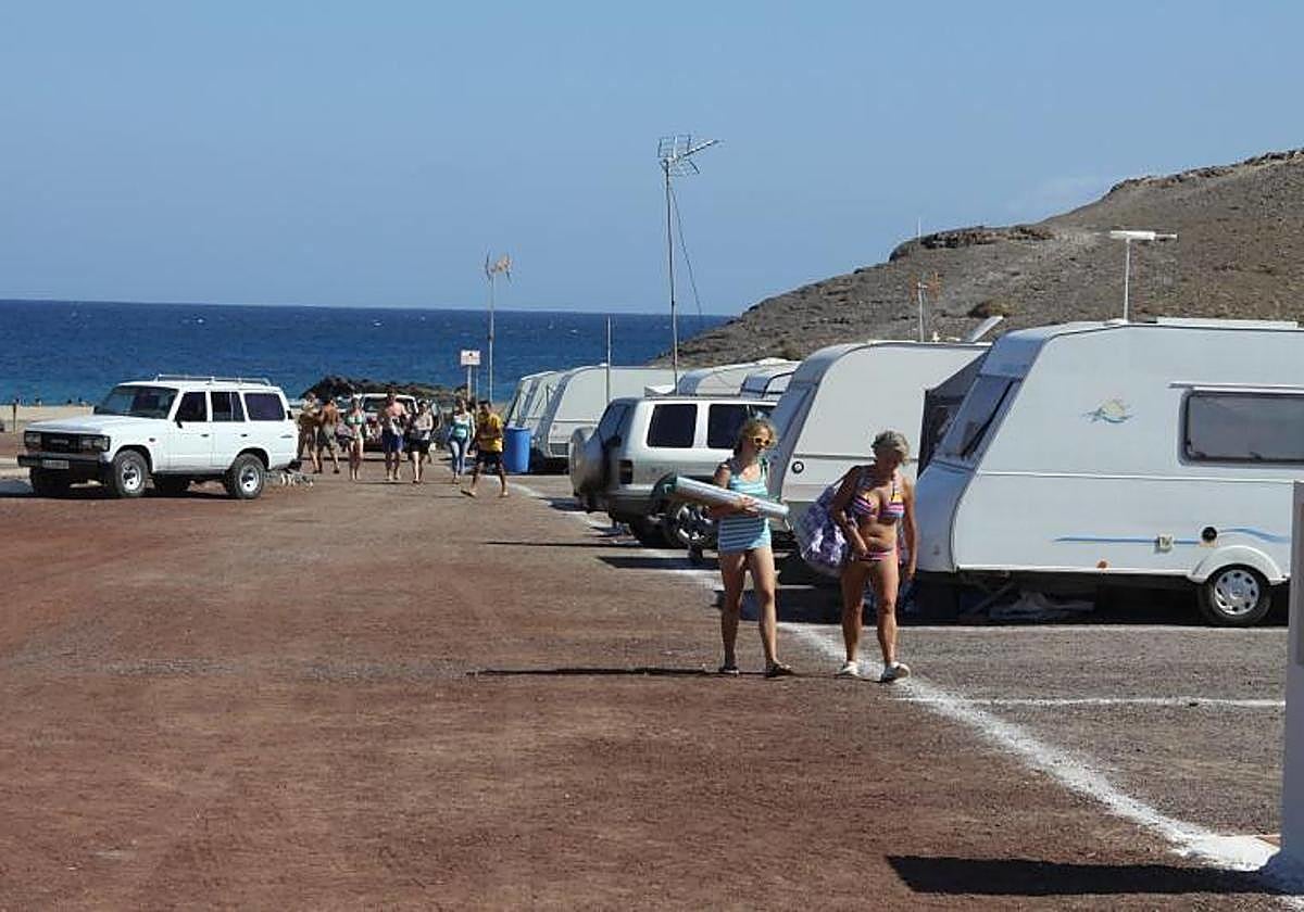 Zona de acampada de Papagayo.