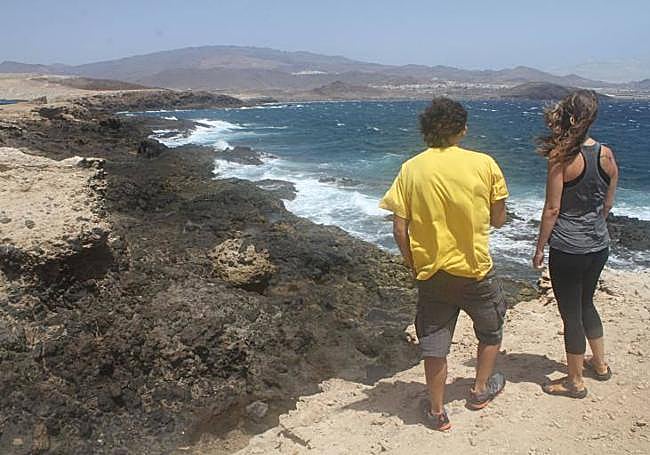 Vista de la Punta de La Sal, en la plataforma costera del sureste de la isla.