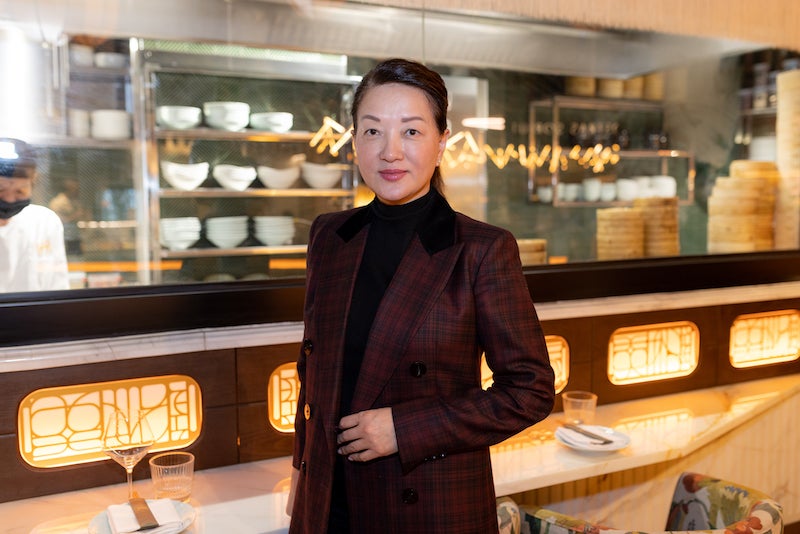 María Li Bao, en uno de sus restaurantes.