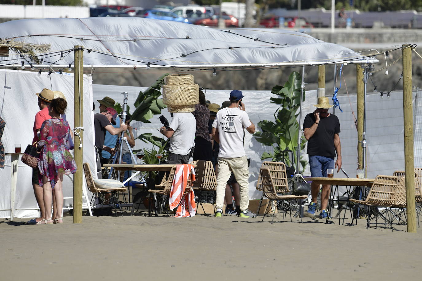 Paco León y Silvia Alonso ruedan una película en San Bartolomé de Tirajana