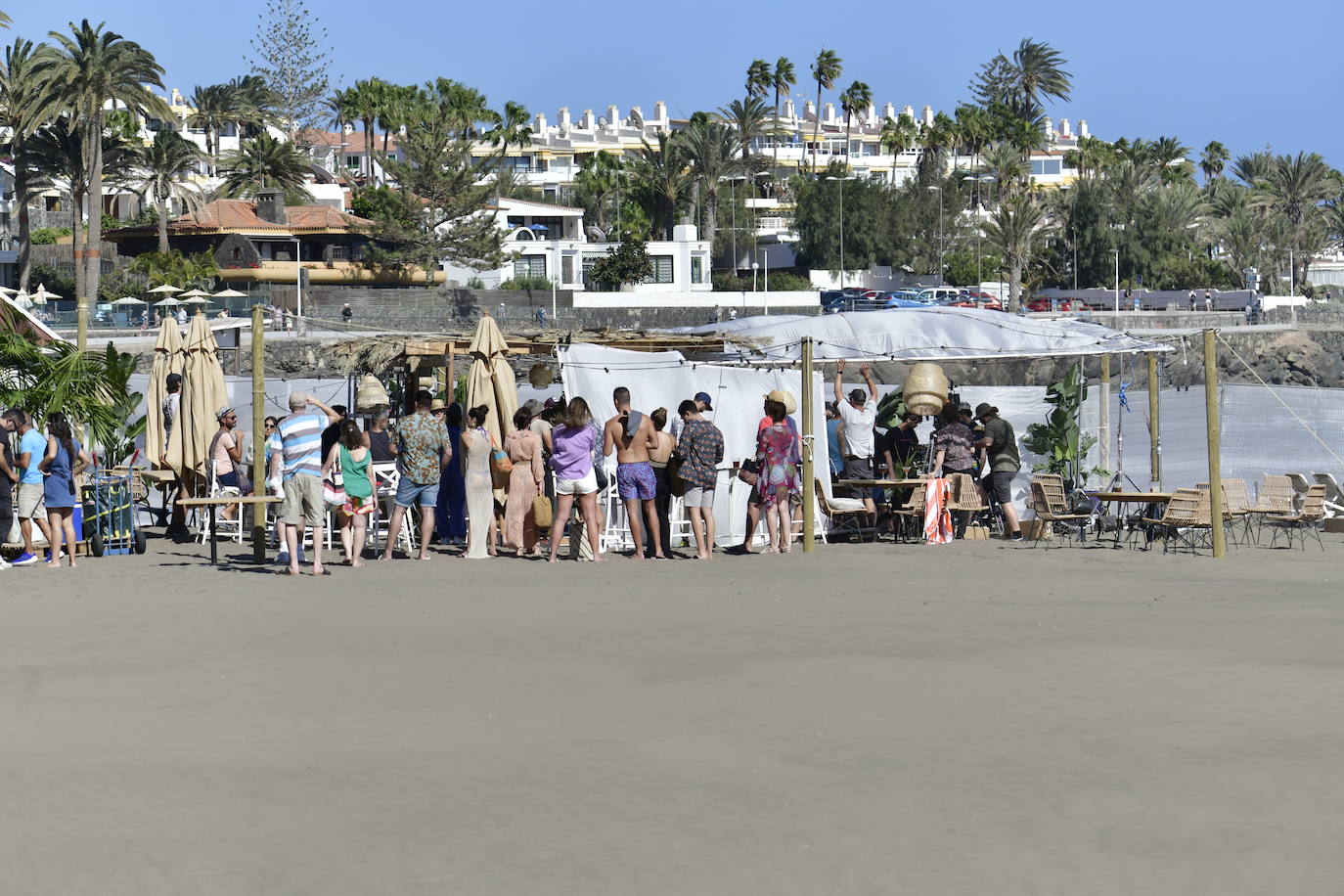 Paco León y Silvia Alonso ruedan una película en San Bartolomé de Tirajana