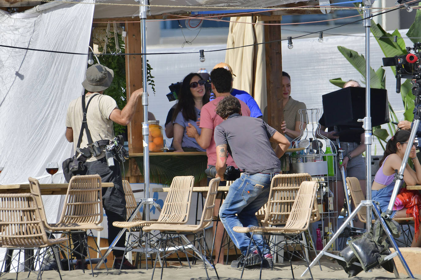 Paco León y Silvia Alonso ruedan una película en San Bartolomé de Tirajana