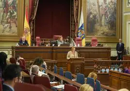 Imagen de la sesión del pleno del Parlamento celebrada este martes.