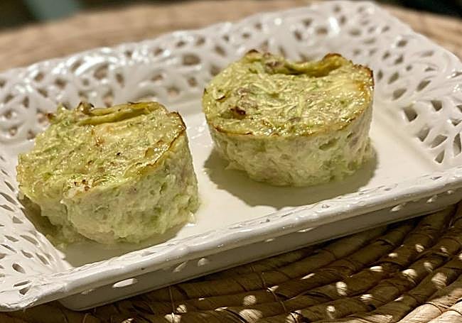 Flanes de atún y calabacín