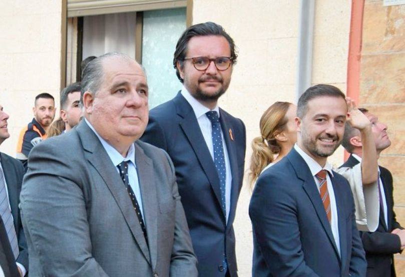 Juan Martel, Sergio Ramos y Juan Antonio Peña.