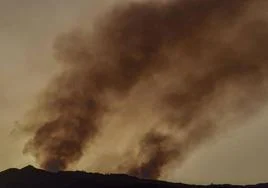 Imagen de archivo de un incendio en la cumbre de Gran Canaria.