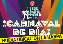 Cartel actualizado del carnaval de día de Santa Lucía de Tirajana.