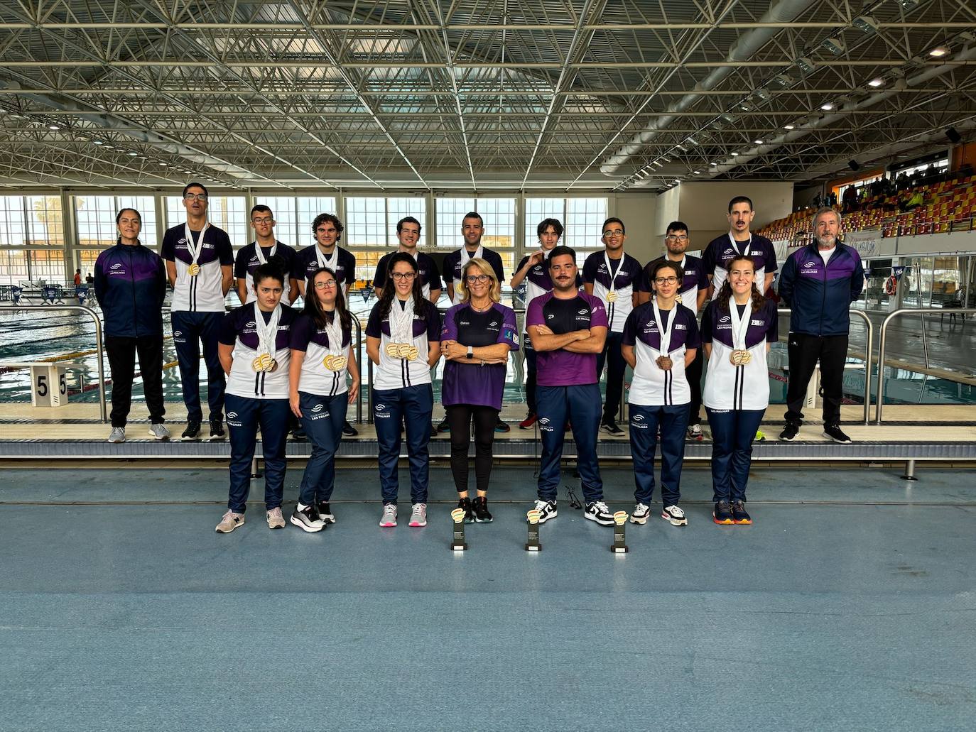 El CN Las Palmas de natación adaptada se trae 29 medallas de Málaga.