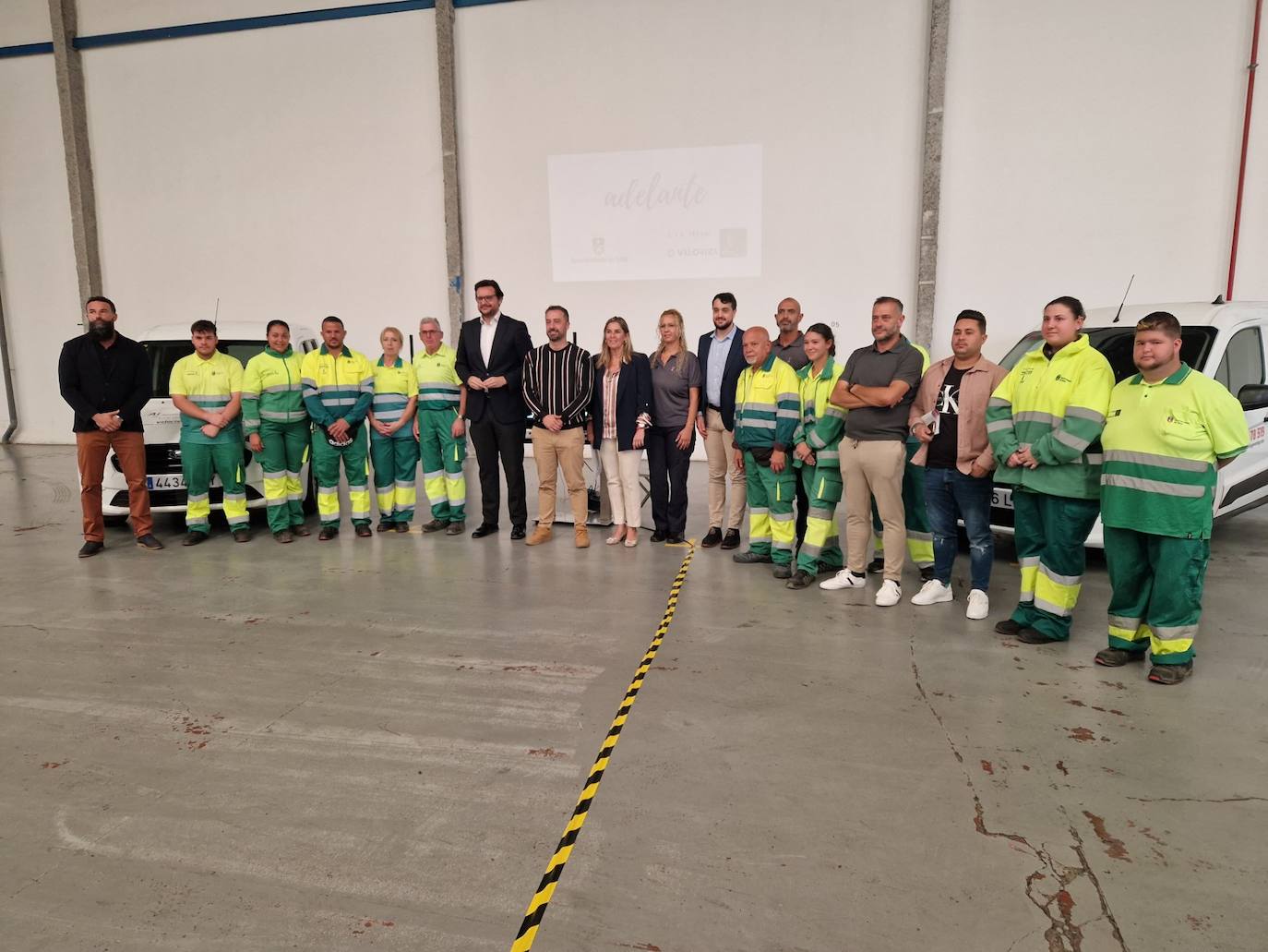 Presentación del dispositivo de limpieza para el carnaval de Telde 2024.