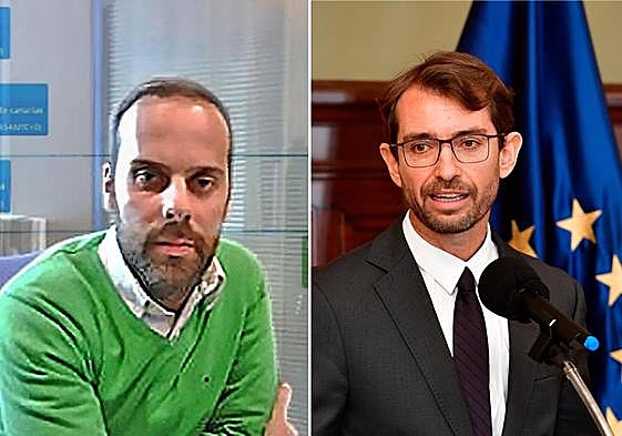 Ignacio Díaz Tapia (i.) y Antonio Olivera.