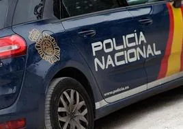 Vehículo d ela Policía Nacional.