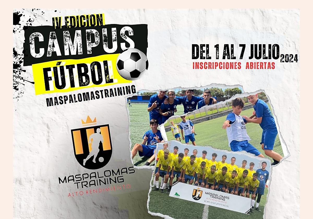 Cartel de la IV edición del Campus Maspalomastraining 2024.