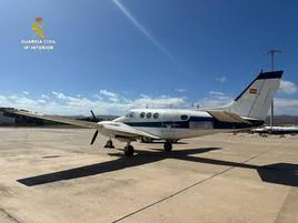 Imagen de la aeronave incautada en Fuerteventura.