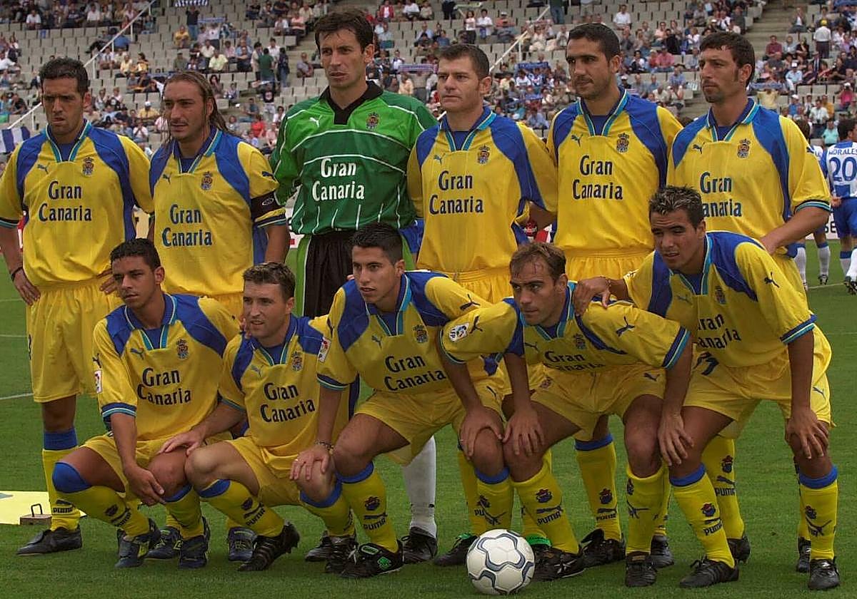 Once titular de la UD en la primera visita que realizó a Montjuic, en la temporada 2000-01.