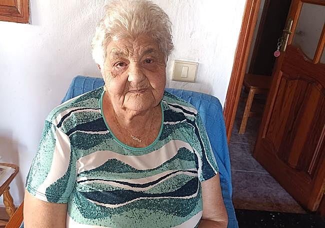 Caridad Moreno, abuela de Fataga.
