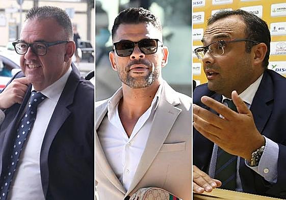 Conrado Domínguez, Samuel Machín y Lucas Cruz.