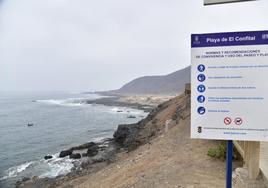 Imagen de archivo del acceso a la playa del Confital.