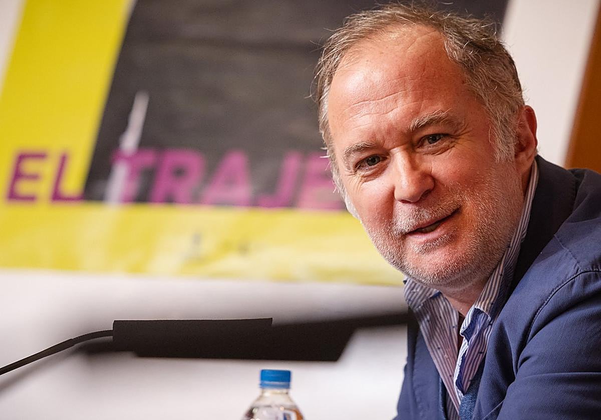 Luis Bermejo, este jueves, en la sala de prensa del Teatro Cuyás.